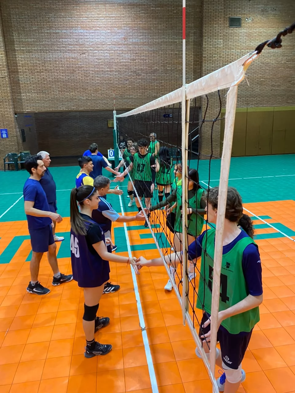 Voley - saludo Azul vs Verde